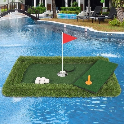 Poolgolfspelletjes Floating Golf Groen voor zwembad Groen Accessoires 1* Roestvrij Hole Cup
