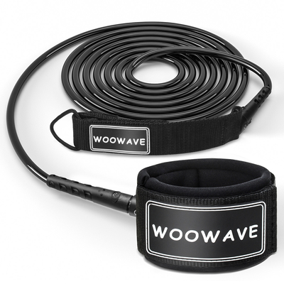 Spiraal of rechte roze dubbele draaibanden TPU Paddle Board Leash voor SUP Roze