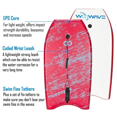 Korte en lichte EPS XPE HDPE surfplank ideaal voor 60-120lbs Rider Gewicht