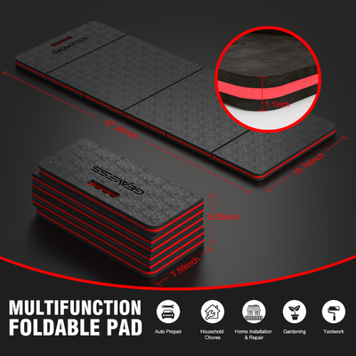 WOOWAVE EVA Tuin Knie Pad Zwart Eva Foam Mechanics Mat voor outdoor onderhoud