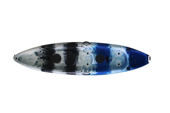 Woowave 2 personen Vissen Kajak HDPE Zit op de top Kajak Kanoe 370*87*33cm Pakketgrootte