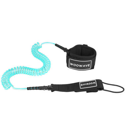 8/10 FT TPU Gekrolde Surf Leash Rubber Logo voor Surfboard en Shortboard