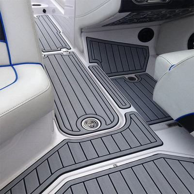 WOOWAVE Laser CNC Print Direct geborstelde waterdichte plaat Boat Flooring EVA Foam Decking Marine voor buiten