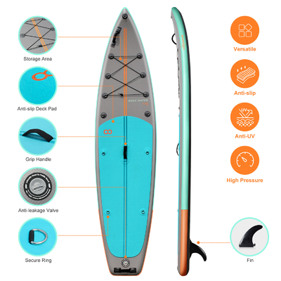 Lichte 11'6&quot; X31'5&quot; X6&quot; Bodyboard met Surf Leash en Paddle Board aangepaste kleur