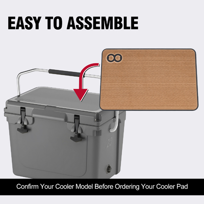 Outdoor Camping Teak 16,7 inch EVA Foam Pad Niet-slip Waterdicht Koeler Pad Fits RTIC Koeler Box