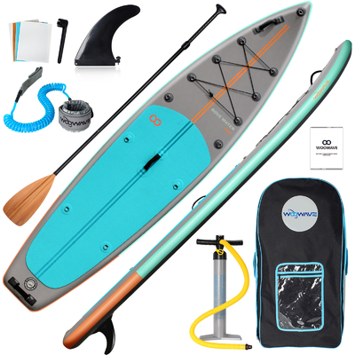 11'6&quot; x 31'5&quot; x 6&quot; opblaasbaar stand-up paddle board voor meren rivieren ultra stabiel ontwerp