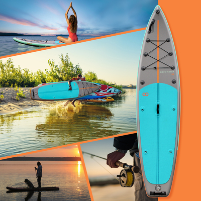 11'6&quot; x 31'5&quot; x 6&quot; opblaasbaar stand-up paddle board voor meren rivieren ultra stabiel ontwerp