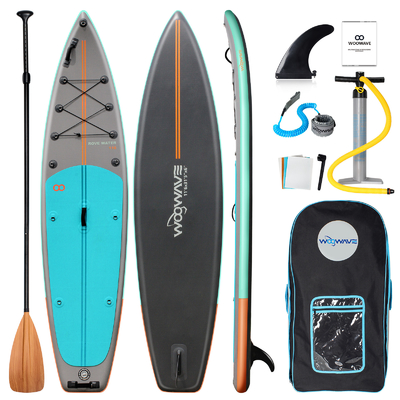 11'6&quot; x 31'5&quot; x 6&quot; opblaasbaar stand-up paddle board voor meren rivieren ultra stabiel ontwerp