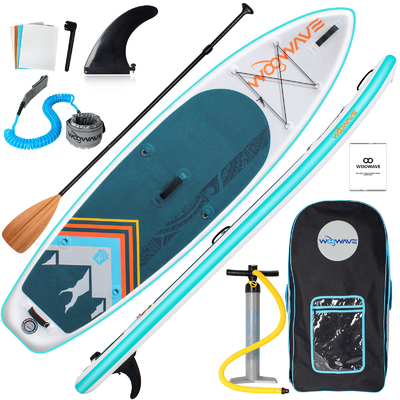 Ervaar de beste van de meren rivieren met Woowave 10'2' Bodyboard en Surf Leash