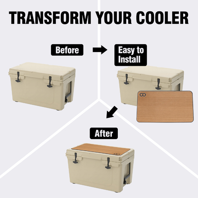 24 inch Adhesieve Teak Soft Foam EVA Mat voor RTIC 45 Cooler Pad Multifunctionele Design