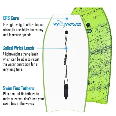 Kinderen EVA Surf Bodyboard met Leash Rider Hoogte 4'-5'7' 120cm-170cm Custom Design