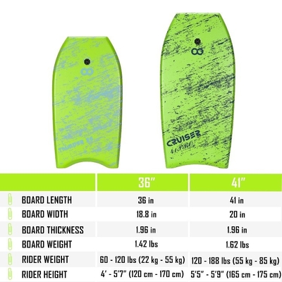 Kinderen EVA Surf Bodyboard met Leash Rider Hoogte 4'-5'7' 120cm-170cm Custom Design