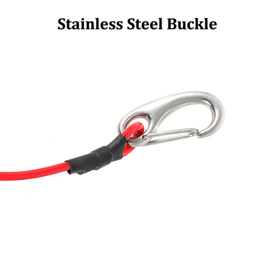 Rubber Logo Woowave Multi kleur Vissen kajak Paddel Leash met gegoten touw 61.42 inch