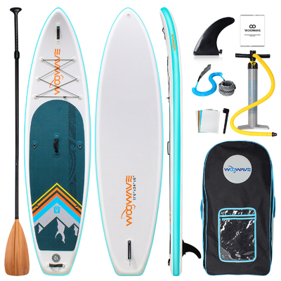 Lakes Rivers Occasion Woowave opblaasbare padel SUP Board met Sup Leash Accessoires