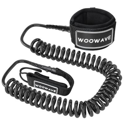 5.5 mm/7 mm/8 mm/OEM Diameter Solid Pattern Type Surfboard Coiled Leash voor Paddle Board