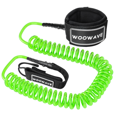 10' Coiled Leash Woowave's Key Pocket Design voor volwassen surfboarding veiligheid