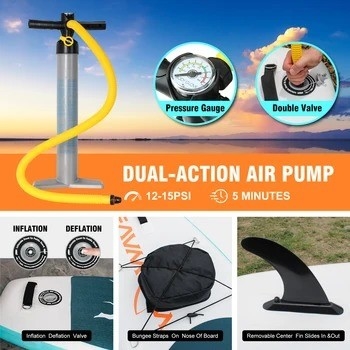 10'2' Woowave End Body Board voor Lakes Rivers Surf Leash en Pump Accessoires inbegrepen