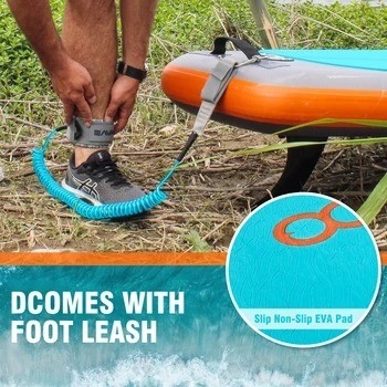 Gepersonaliseerde kleur Surf Leash Woowave ISUP Bodyboard 10'2 'voor Lakes Rivers en Design