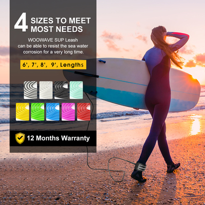 Verbeter je surfboard leiband naar Woowave OEM rechte leiband voor Sup en Stand Up Paddle