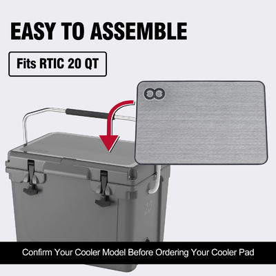 RTIC 20 Cooler Box Pad 16.73*10.83 inch Grootte met kleefmiddel en anti-glijfoom mat