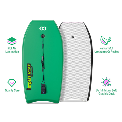 Gepersonaliseerd bodyboard voor surfen lichtgewicht 1.71lbs board en 2.24 inch dikte