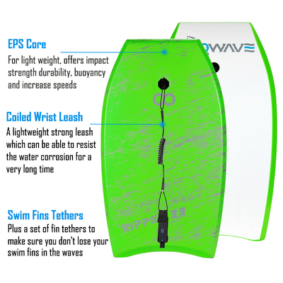 Surfplank opblaasbare bodyplank met EPS kern dikte 18,8 inch breedte