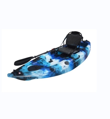 Ontdek de schoonheid van meren en rivieren met onze blauwe camouflage 2.7m single person kajak
