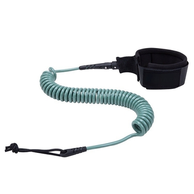 Surfboard Leash Duurzaam Gekrolde Surf Leash Leash Leashes Voor Surf Been touw Knie touw Zwart