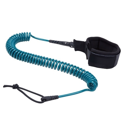 Surfboard Leash Duurzaam Gekrolde Surf Leash Leash Leashes Voor Surf Been touw Knie touw Zwart