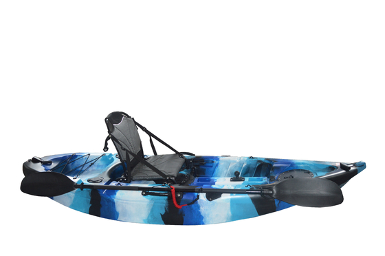 Ontdek de schoonheid van meren en rivieren met onze blauwe camouflage 2.7m single person kajak