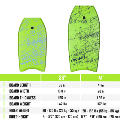 Moderne 36'' Body Board voor volwassenen Bodyboard met EPS Core Woowave Fashion Water Sports