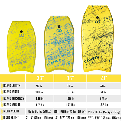 33 inch XPE Body Board voor Beach Kids Surfing Rider Hoogte 2'-4' 60cm-120cm XPE materiaal
