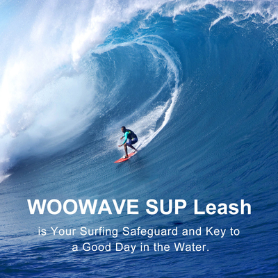 Rubber Logo Surfbeen touw voor meren rivieren WOOWAVE Sup Paddle Board Surfband