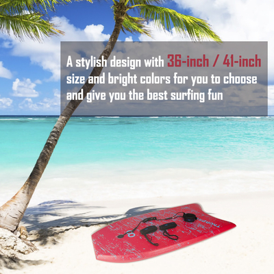 36 inch XPE Bodyboard Board voor volwassenen Schuim Surfboard met EPS Core RED en betaalbaar