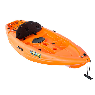 LLDPE/HDPE materiaal 2,2m Oranje kajak kano voor watersporten en gezinsplezier