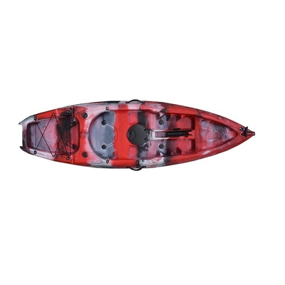 Plastic Pedal Kayak Vissen Single One Kayak met zitplaats 2.2M Rode kleur
