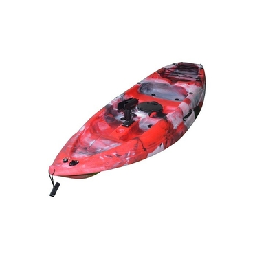 Plastic Pedal Kayak Vissen Single One Kayak met zitplaats 2.2M Rode kleur