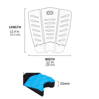 Op maat gemaakte EVA Foam Surf Decking Pad voor meren rivieren WOOWAVE Knee Board Traction Pad