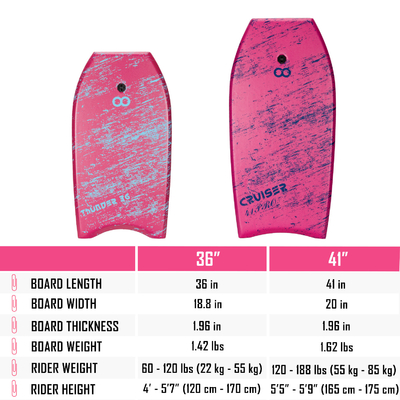 XPE 41 inch Bodyboards voor volwassenen Zwem Surfboard 1,96 inch Dikte en riem inbegrepen