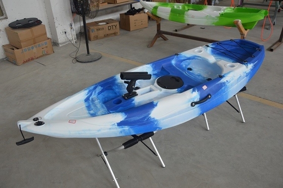 Professionele visserij 2.2M Blauwe Sit On Top kajak met pedaal en 60 kg / 132 lbs laadvermogen