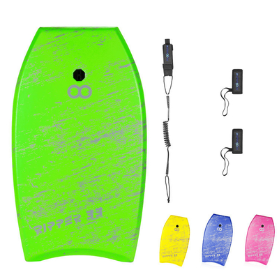 Begin je surfavontuur met de 33 inch Green Woowave Surfboard Leash and Fin