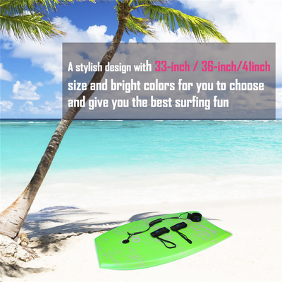 Begin je surfavontuur met de 33 inch Green Woowave Surfboard Leash and Fin
