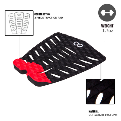 Deck Pad WOOWAVE Custom Surfboard Traction Pad SUP Front Tail Pad EVA schuim voor surfen