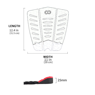 Soft Marine Grade EVA Surfboard Traction Pads in aangepaste Pantone kleur voor maximale grip