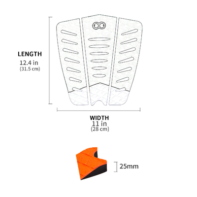 Gepersonaliseerde tractie pad Grootte Woowave Surf Pad Grip met meerdere patronen keuzes