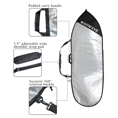 Duurzaam Woowave Customized Longboard SUP Bag Cover Carry Bag met 1,51kgs lichtgewicht