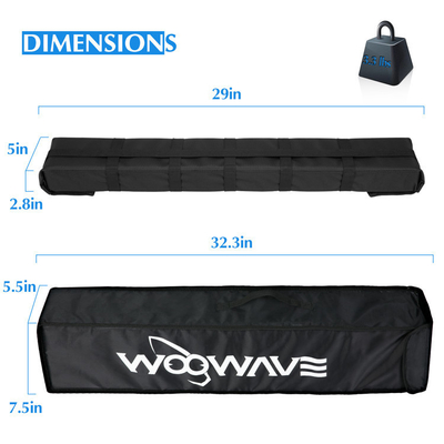 Universal Soft Long Canoe Racks voor kajak en surfboard Woven Lable of PVC Lable Logo Type