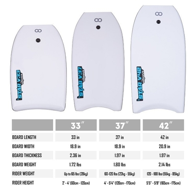 Robuust en duurzaam 37 inch WOOWAVE bodyboard voor surfen Professionele ontwerp in grijs