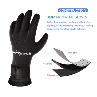 3 mm Neoprene Anti-Slip Thermal Five Finger Surfing Handschoenen voor duiken en spearfishing