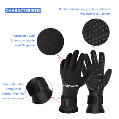3 mm Neoprene Anti-Slip Thermal Five Finger Surfing Handschoenen voor duiken en spearfishing
